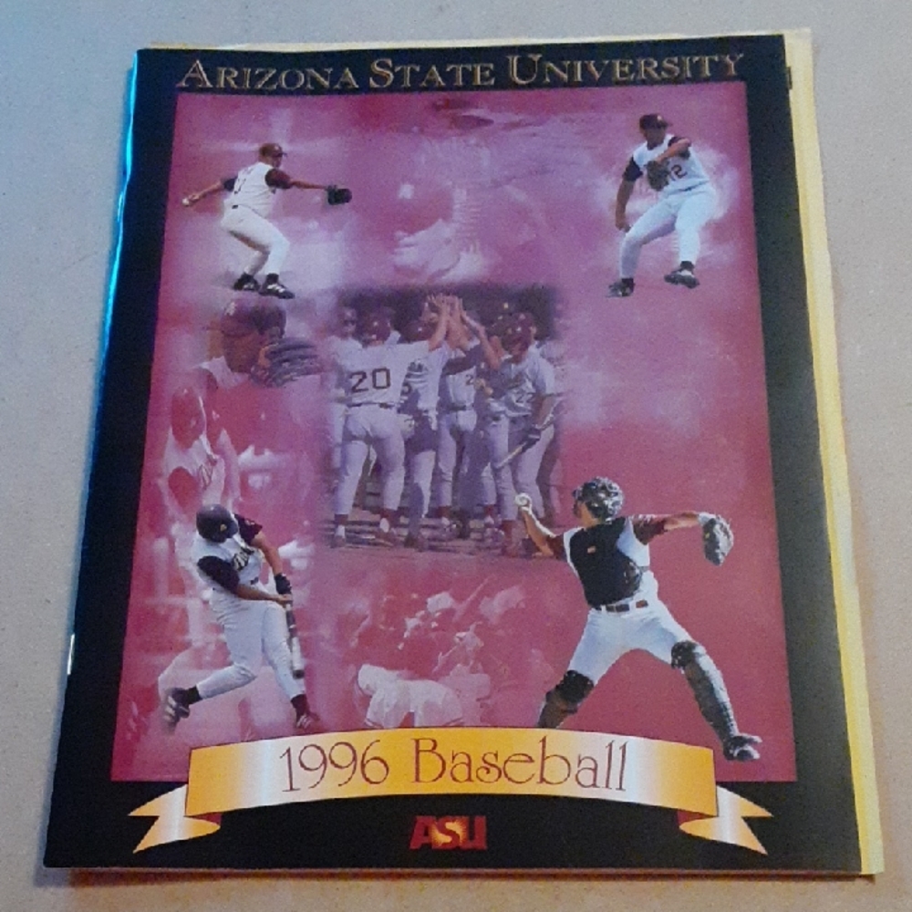 Arizona State University 1996 Baseball Program ASU